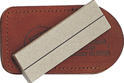 Eze-Lap Diamond Super Fine Grit Pocket Knife Sharpener w/ Leather Pouch 26SF