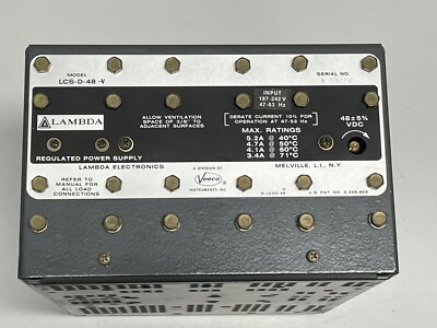 TDK-Lambda / LCS-D-48-V / Power Supply
