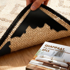 Rug Pad Gripper, 8 Pcs Reusable Non-Slip Rug Pads, for Hardwood Floors and Tiles