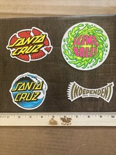 assorted stickers lot Of 4: Santa Cruz Skateboarding, Slimeballs, Independent