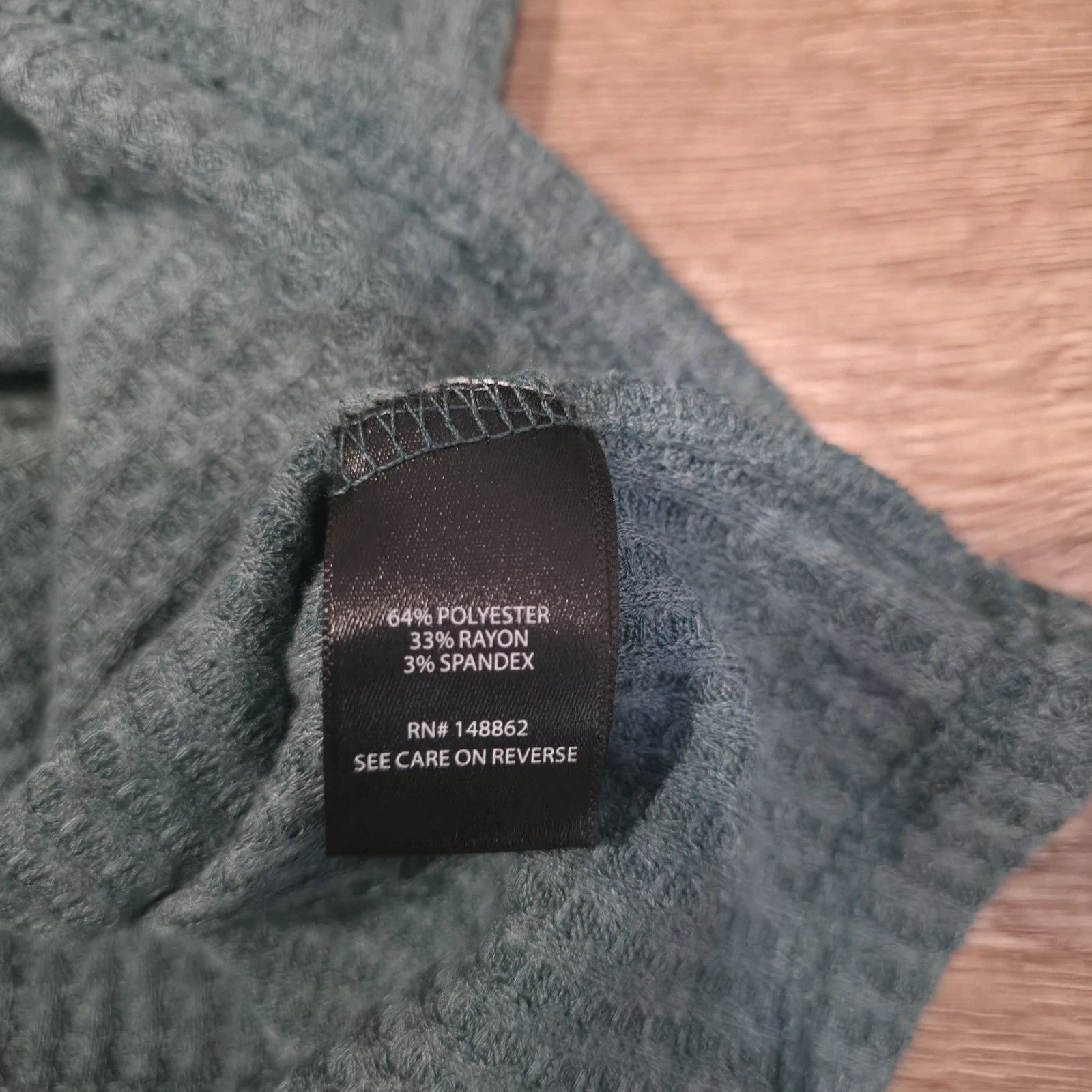 Torrid Sage Green Waffle Ribbed Knit Long Sleeve Henley Top Plus Size 2 2X... - product detail image 5