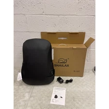 Snailax Chair Back Massager With Heat, Shiatsu Pad, 12 Massage Balls, Back Pain