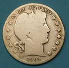 1904-o  BARBER HALF - SILVER