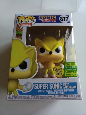 Funko Pop 877 SUPER SONIC 2022 Summer Convention Limited Edition GitD