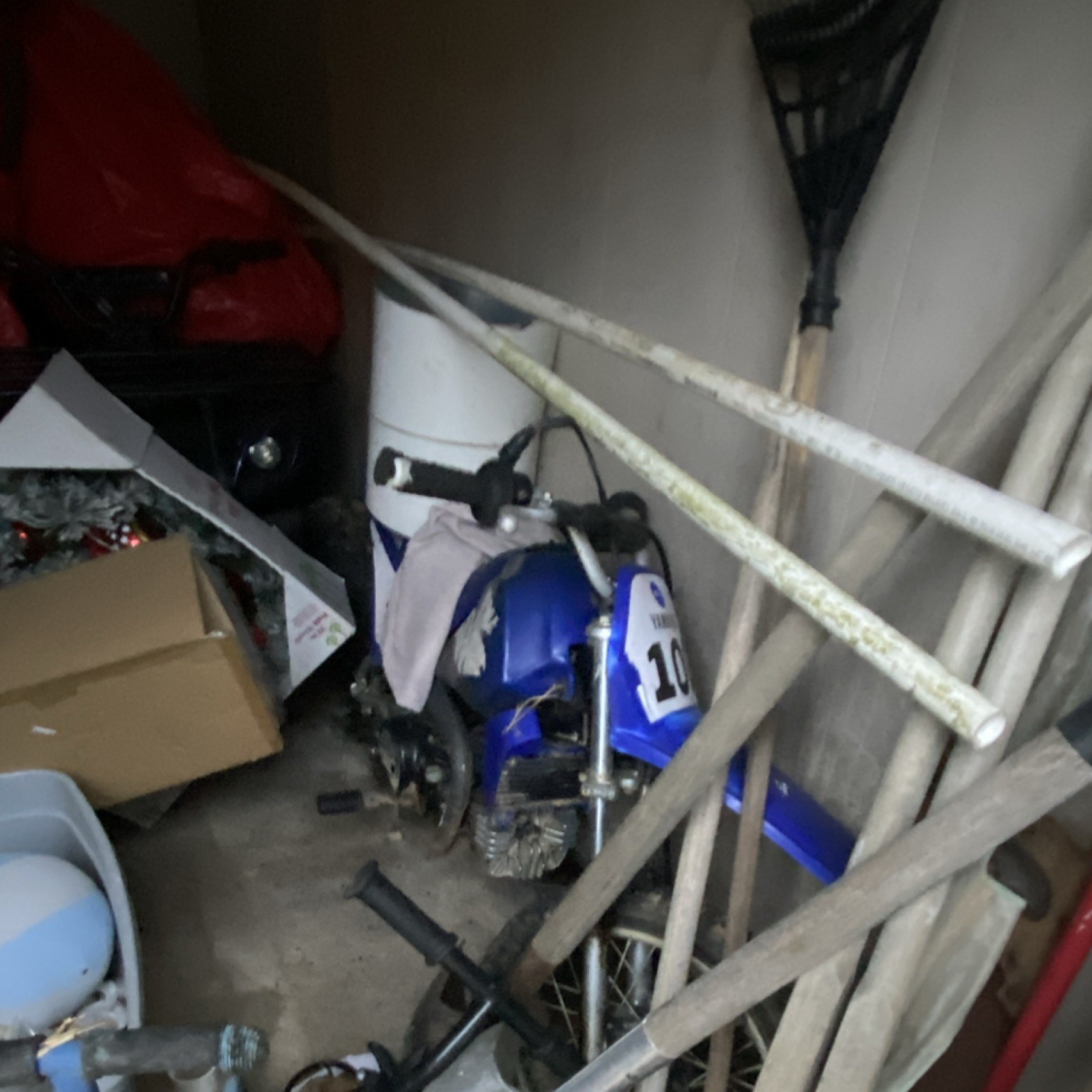 Yamaha Blue Mini Motorcycle Gas Scooter with Number Plate 10