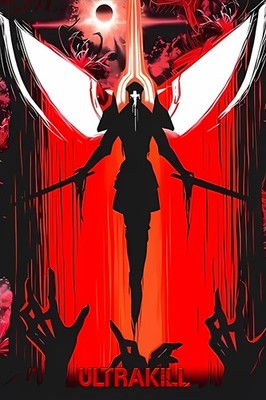 Ultrakill Game Poster - Gabriel Act II Action Indie Game Art Print