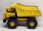 Vintage 1980s Mighty Tonka XMB-975 Metal Dump Truck Yellow Turbo Diesel Free S&H