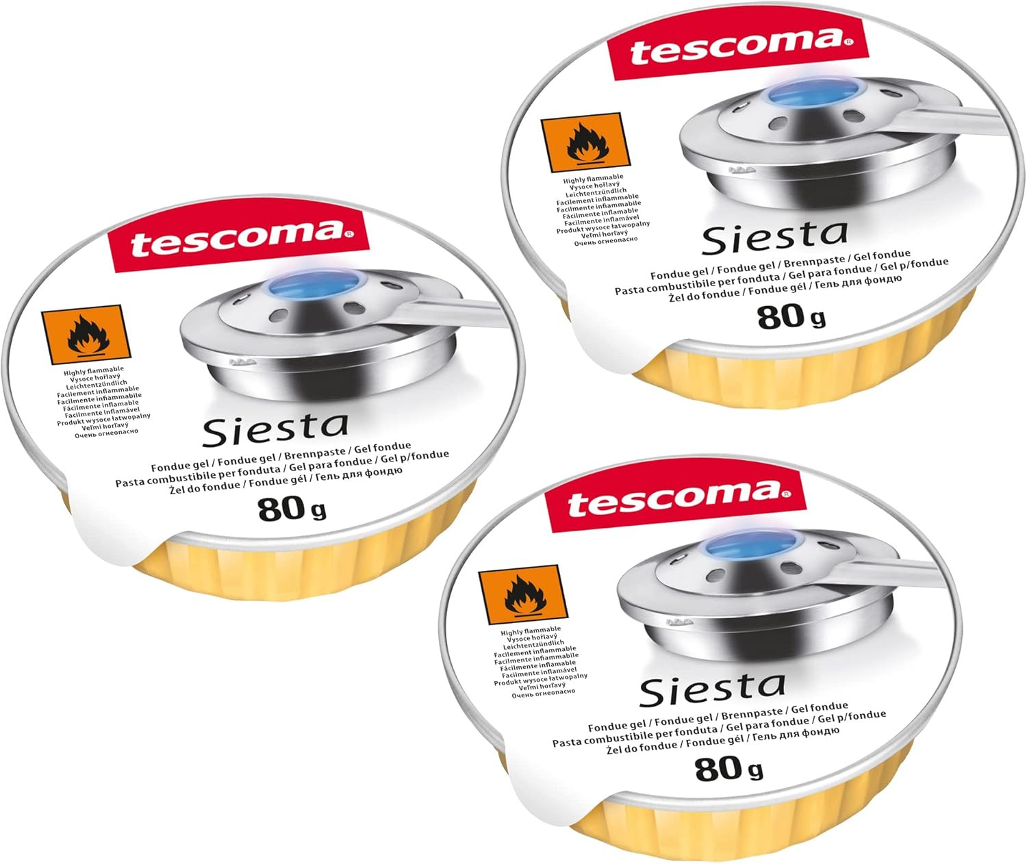 Set 3 Ricariche Gel Fonduta Tescoma GrandChef 707050 - Gourmet Style