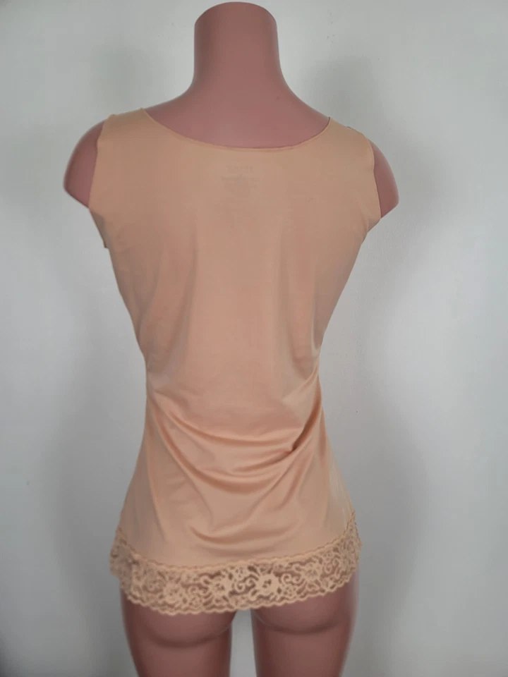 SPANX Scoop Neck Cami Lace Bottom Beige Shape Wear Size XL Shaping Slimming - Image 3 of 4