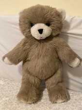 Applause Brown Plush Teddy Bear, Vintage Stuffed Animal 1987