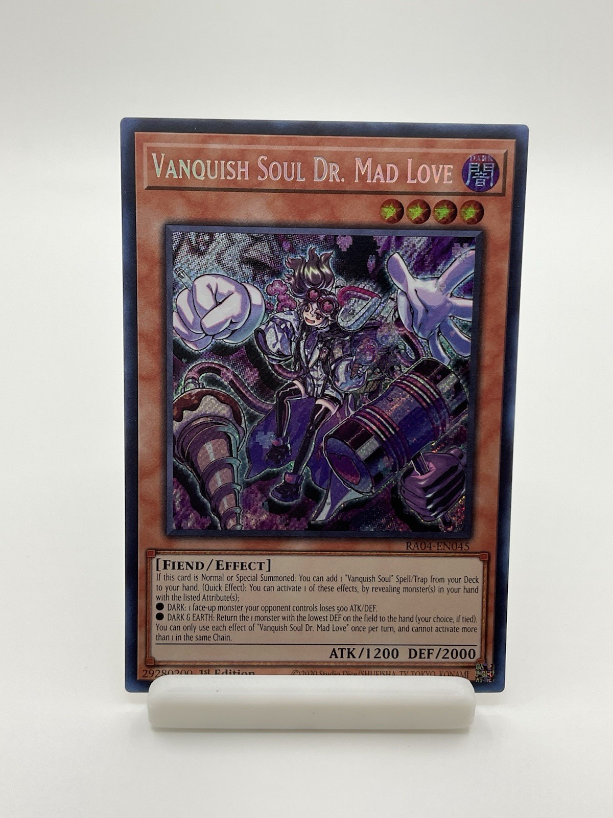 Yu-Gi-Oh! Vanquish Soul Dr. Mad RA04-EN045 Secret Rare 1st Edition