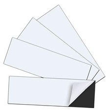 4 Pack 12" x 4" Bumper Sticker Magnets with Self Adhesive Flexible 4 PCS