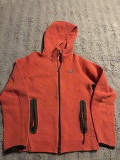Nike Tech Fleece Windrunner Full-zip Hoodie Jacket XS Red Pockets Thick