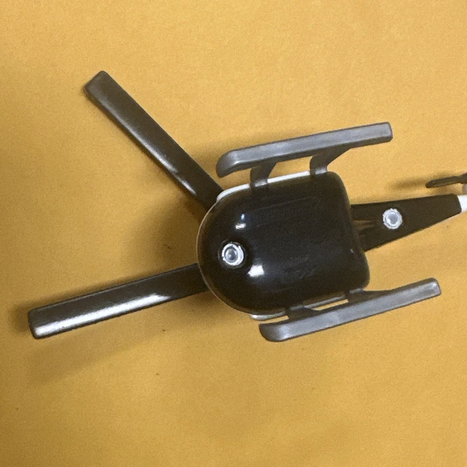 Matchbox 1982 Helicopter 1:110 White Diecast Police Helo USED NM Cond - Image 3 of 3