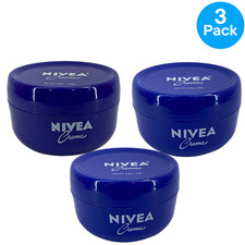 NIVEA Creme Rich Moisturizing Body, Face Hand Cream 6.8 oz 3 Pack New