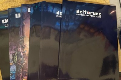 Undertale/Deltarune Piano Collections bundle chapters 1-4 Fangamer 