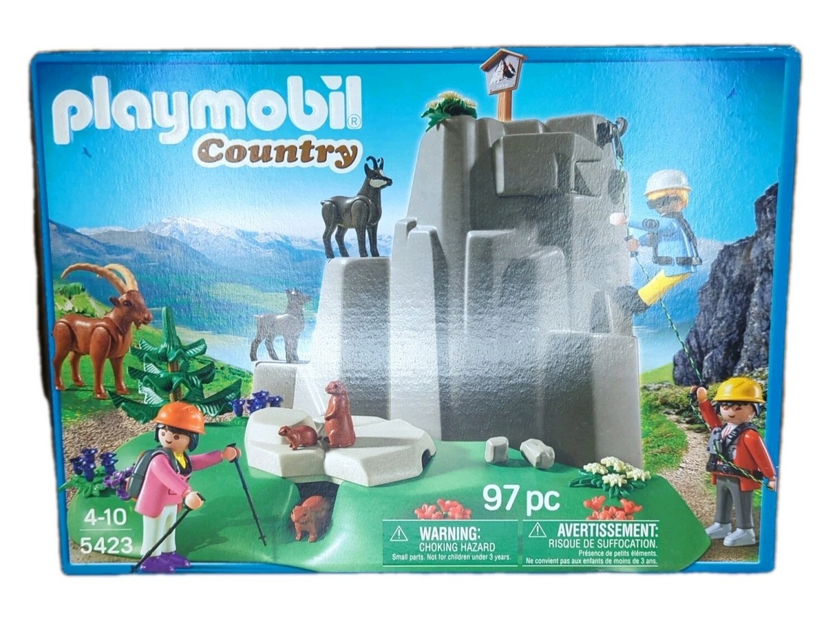 Playmobil 5423 Rock Climbers with Mountain Animals (2012) Sealed