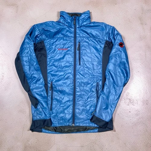 Mammut Jacket Mens M Blue Navy Polartec Alpha Insulated Full Zip Outdoor - product listing photo