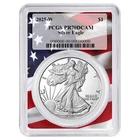 2025-W Proof $1 American Silver Eagle PCGS PR70DCAM Flag Frame