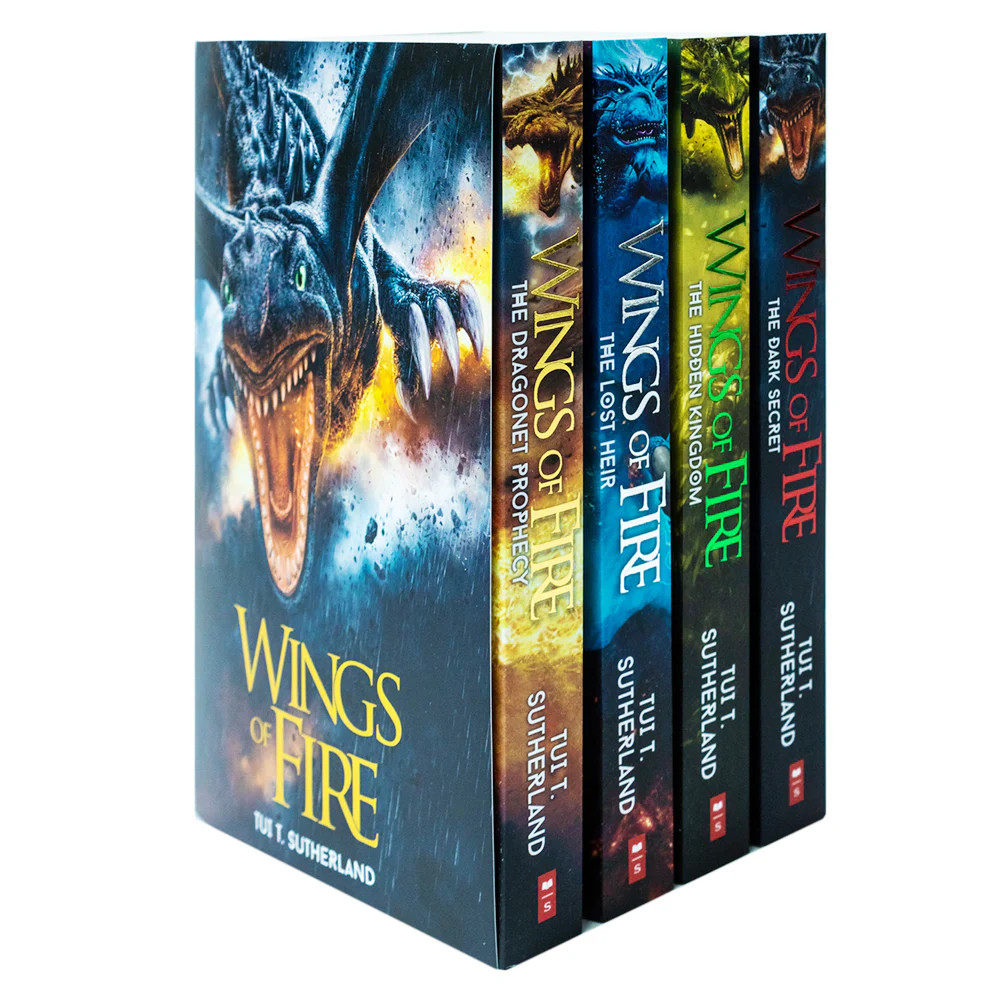 Wings of Fire Series Books 1 - 4 Collection Set by Tui T Sutherland Lost Heir - Image 5