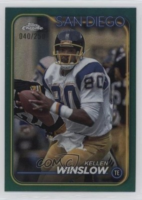 2024 Topps Chrome Teal Refractor 40/250 Kellen Winslow #175 HOF v1x