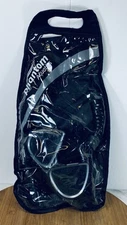 Phantom Aquatics 3 Window Mask Dry Snorkel Combo Black Snorkeling diving