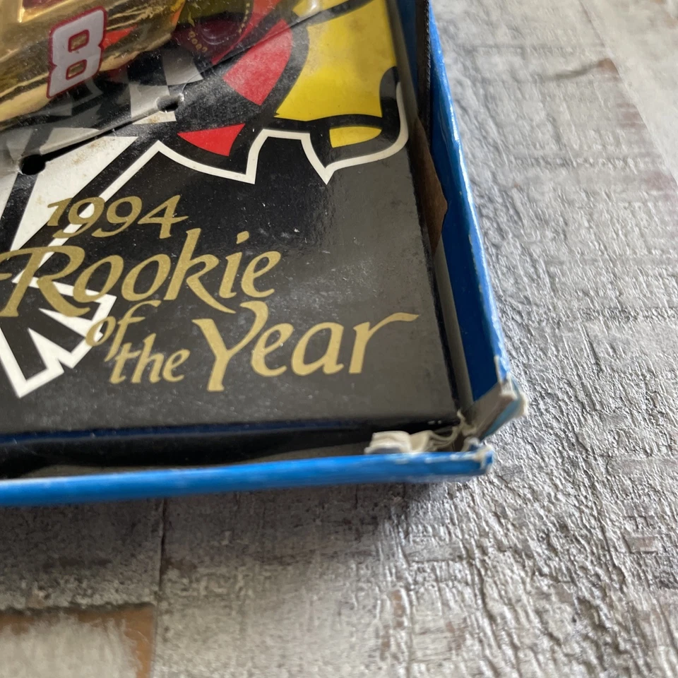 White Rose Matchbox Super Stars 1994 Novato del Año #8 Jeff Burton Dorado Nuevo en Caja Foto 2 de 4