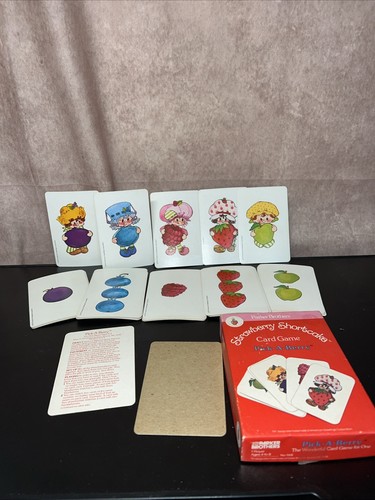 Vintage Strawberry Shortcake Pick a Berry Card Game Parker Brothers Complete
