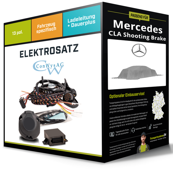 Elektrosatz 13-Pol Spezifisch für Mercedes CLA Shooting Brake 03.2026-Jetzt NEU-image