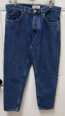 Men s Pull & Bear Blue STANDARD JEANS Size 32 Button Close