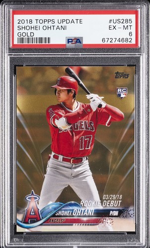 Shohei Ohtani [Gold] #US285 2018 Topps Update card