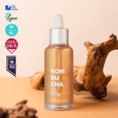 Elishacoy Kombucha Gyeol Biome Ampoule 50ml. x Mask pack 1p
