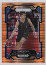 2024-25 Panini Prizm Draft Picks Orange Pulsar Prizm 36/49 Juan Nunez #36 1o2