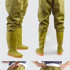 _Fishing Wader Wearproof Water Resistant Antislip Boot Waist Wader Pants For Men