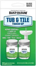 Rust-Oleum Tub & Tile Paint 244166 Specialty Kit Tub and Tile Touch Up, White, 2