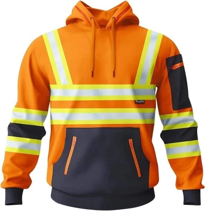 Simulating men's work clothes 3D printed hoodie