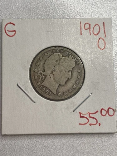 1901-O Barber Quarter  Good