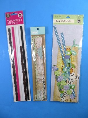 Tape Writer Strips Adhesive Borders Smash Inserts Mixed Lot Crafting Cutouts