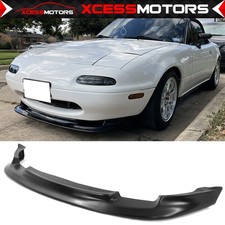 Fits 90-97 Mazda Miata Mx5 Namk1 Pu Front Bumper Lip Spoiler Gv Style Black Fits 90-97 Mazda Miata Mx5 Namk1 Pu Front Bumper Lip Spoiler Gv Style Black