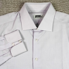Camicia elegante uomo ZILLI lavanda taglia 43 17/36 Italia