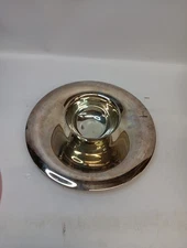 Vintage SILVER PLATED CHIP AND DIP SERVER PLATTER 1pc 12" Diameter