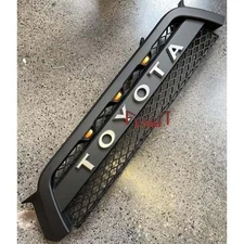 Front Mesh Grille For 2010 2011 2012 2013 4Runner Bumper Black Grill W/LED Light