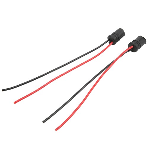 2pcs Bulb Base 12V 30A Black Soft T10 2 LED Light Bulb Sockets W/ Wire - Picture 8 of 22