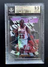 1997 Topps TSC Michael Jordan #T9B Triumvirate Luminescent BGS 9.5 Gem Mint+