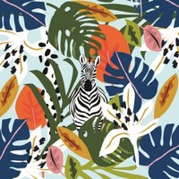 20 Servietten Tropical Vibes Zebra Tiere DschungelbläTter Tropisch Deko 33X33Cm