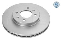 Meyle 2X Bremsscheiben BelüFtet Beschichtet FüR Hyundai I20 Kia Rio Iv Gb