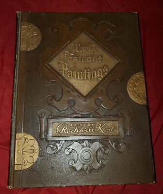 World Famous Paintings Edited by Rockwell Kent 1947 Hardcover Large Book