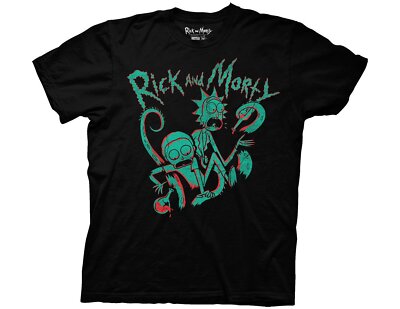 Rick And Morty T-shirt Octopus Cartoon Network Meeseeks Portal TV Show Classic