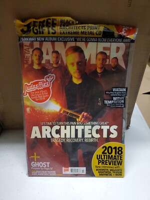 Metal Hammer Magazine Black Label Society Architects Print Extreme CD Feb 2018