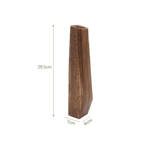 Tall Oblong Wooden Vases for Bedroom and Living Room DecorModern Farmhouse Ru... - Picture 4 of 9